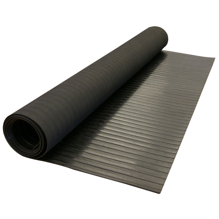 Wide Ribbed Rubber Flooring